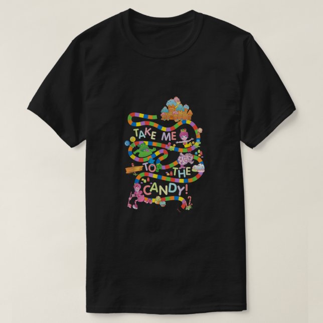 Camiseta Candy Land Leva-Me Ao Docinho (Frente do Design)