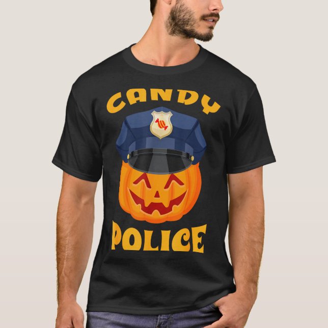 Camiseta Candy Lice Halloween Party Trick Or Treat Security (Frente)