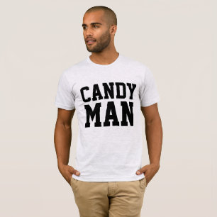 Camiseta CANDY MAN, T-shirts masculinas engraçadas