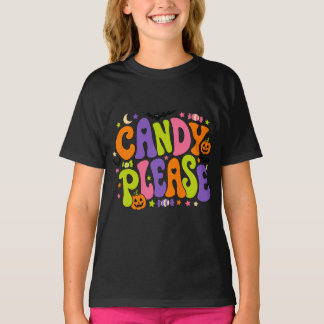 Camiseta Candy Please Fofo Retro Kawaii  Crianças