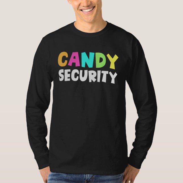 Camiseta Candy Security Halloween Costume 1 (Frente)