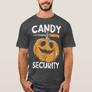 Camiseta Candy SecurityHalloween Roupa Dia de as Bruxas eng