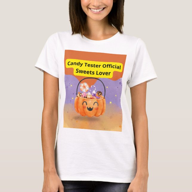 Camiseta Candy Tester Official Sweets Lover (Frente)