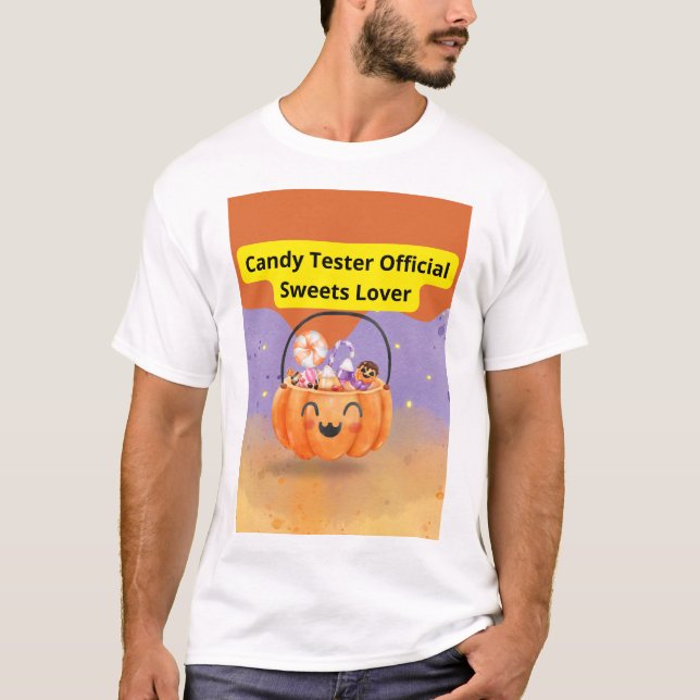 Camiseta Candy Tester Official Sweets Lover (Frente)