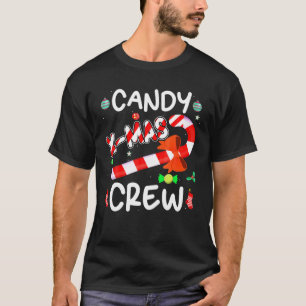 Camiseta Candy X Mas Crew Engraçado Doces de Natal Amor X m
