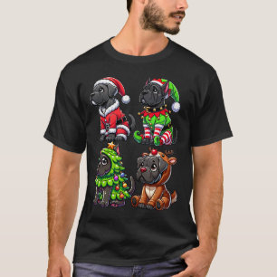 Camiseta Cane Corso Árvore de Natal Papais noeis Elf Costum