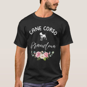 Camiseta Cane Corso Cachorro Vovó Silhouette Dia da Mãe
