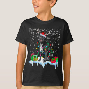 Camiseta Cane Corso Chapéu de Papai Noel Rena Pijama Cachor