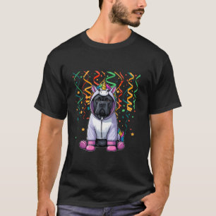Camiseta Cane Corso Cosplay Coloful Unicorn Birthday Kids T