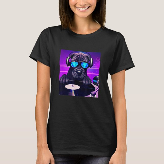 Camiseta Cane Corso DJ Vaporwave Aestic Boys Gi (Frente)