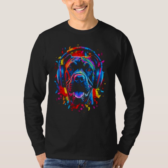 Camiseta Cane Corso Dog DJ Festival (Frente)