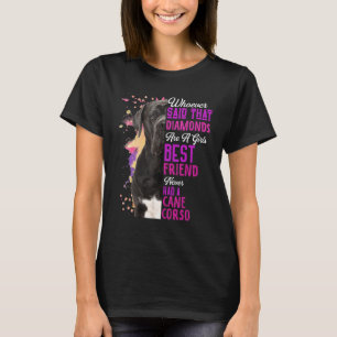 Camiseta Cane Corso É o Melhor Amigo de uma Garota Mãe de C