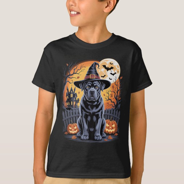 Camiseta Cane Corso Halloween Y Dog Witon Premium (Frente)