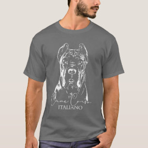 Camiseta Cane Corso Italiano Cachorro Retrato de Cachorro R
