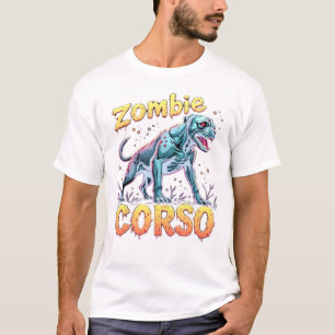 Camiseta Cane Corso Mastim Italiano Cão Zumbi Halloween Es