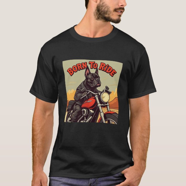 Camiseta Cane Corso Nascer Para Ride Biker (Frente)