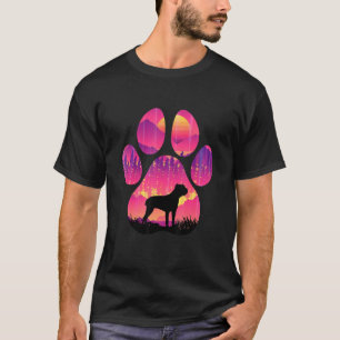 Camiseta Cane Corso Paw Mãe Pai Cães Homens