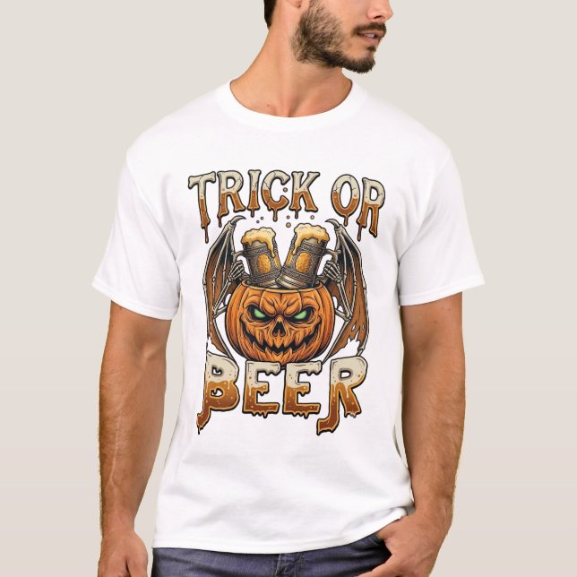 Camiseta Caneca de Abas de Esqueleto de Abóbora de Hallowee (Frente)
