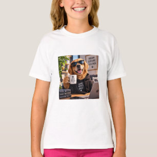 Camiseta Caneca de Cachorro Engraçado – Xícara de Café de C