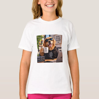 Camiseta Caneca de Cachorro Engraçado – Xícara de Café de C