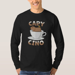 Camiseta Caneca de Café Capivara Cappuccino Cute Capy Cino