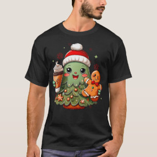 Camiseta Caneca de Café com Chocolate Quente da Árvore de N