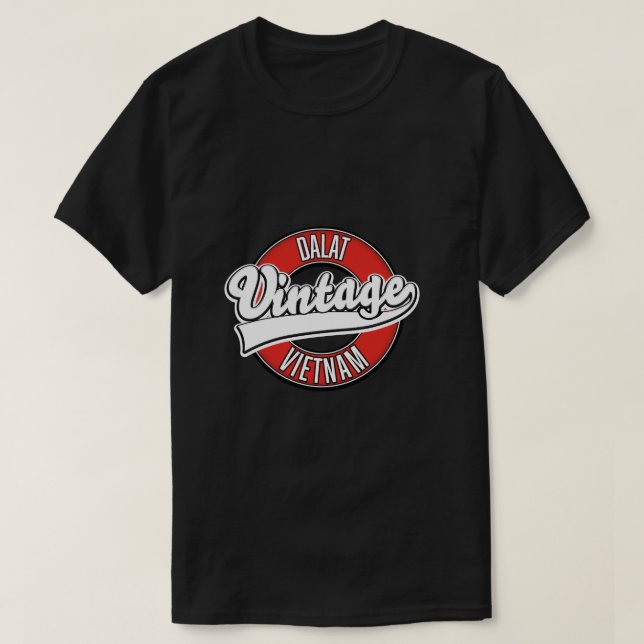 Camiseta Caneca de café com logo retrô de Dalat vietnã (Frente do Design)
