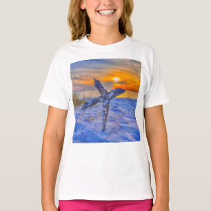 Camiseta Caneca de café crua de praia