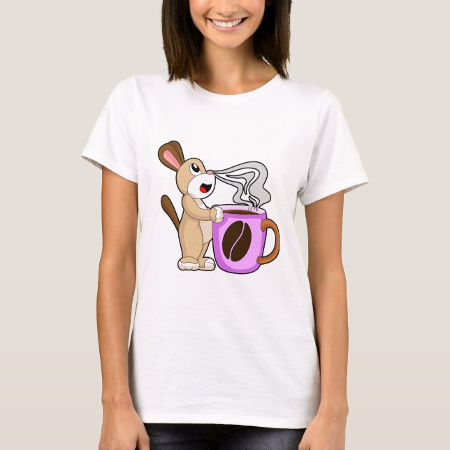 Camiseta Caneca de Café de Cachorro (Frente)