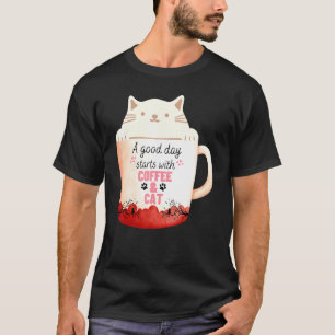 Camiseta Caneca de café de gato creme gato de Neko Caneca d