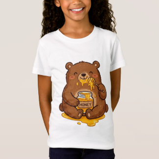Camiseta Caneca de Café do Urso de Pelúcia Lápis de Cor Fof
