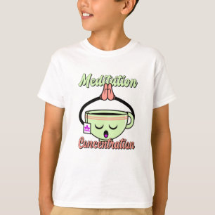 Camiseta Caneca de Café Fofa de Meditação Concentração Kawa