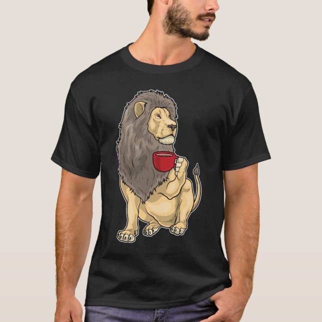Camiseta Caneca de Café Leão (Frente)