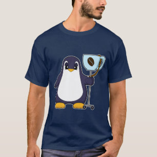 Camiseta Caneca de Café Pinguim