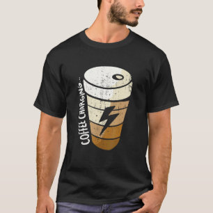 Camiseta Caneca de Carregamento de Café Gatinho Fofinho Caf