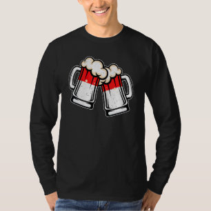 Camiseta Caneca de cerveja da bandeira da Indonésia Cerve