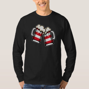 Camiseta Caneca de cerveja da bandeira de Bora Bora Cerveja