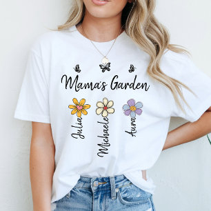 Camiseta Caneca de Flor de Nascimento Personalizada com Nom