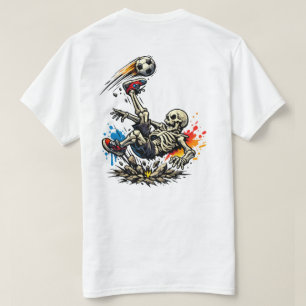 Camiseta Caneca de Futebol Chuta Bicicleta Esqueleto Estili