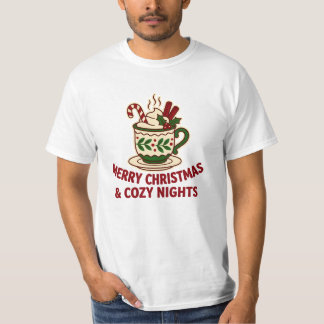 Camiseta Caneca de Natal Aconchegante Noturna