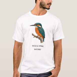 Camiseta Caneca do Kingfisher - Caneca Botânica Vintage de