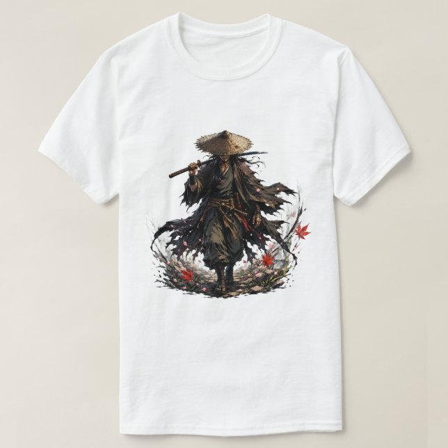 Camiseta Caneca do Ronin Errante Místico | Guerreiro Samura (Frente do Design)