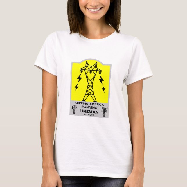 Camiseta Caneca Engraçada de Lineman – Presente de Lineman  (Frente)