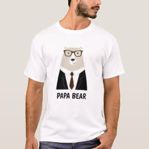 Camiseta Caneca Especial Dia dos Pais Urso Papa Bonito