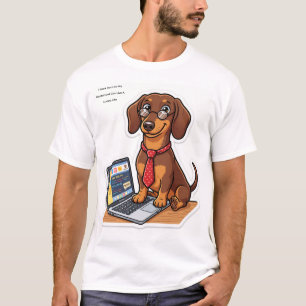 Camiseta Caneca Personalizada Funny Work Hard Dachshund