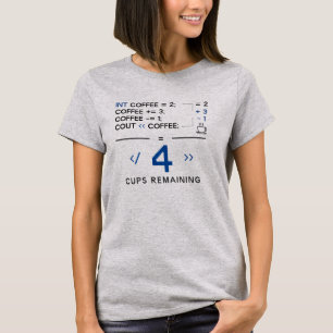 Camiseta Canecas de Café Restantes Programador Codificação