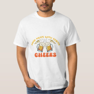 Camiseta Canecas de Cerveja com Espuma CHEERS Vintage Retro