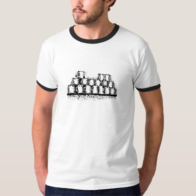 Camiseta Canecas dos restaurantes (Frente)