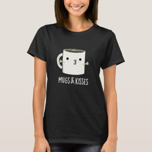 Camiseta Canecas E Beijos Engraçados Caneca Escuro BG