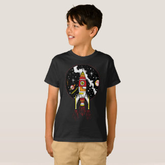 Camiseta Canela de espaço de lançamento do navio do foguete